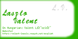laszlo valent business card